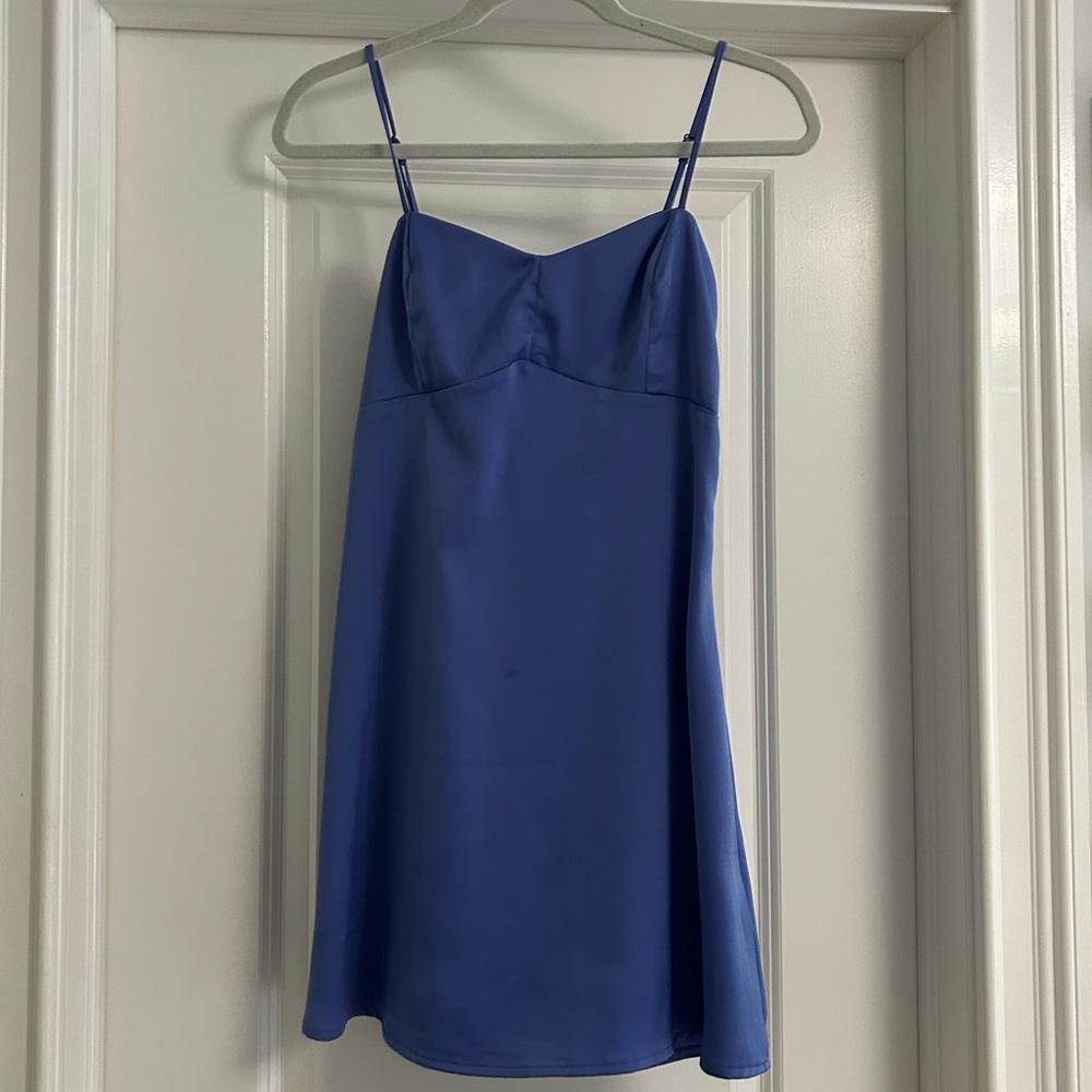 Urban Outfitters Periwinkle Satin Slip Dress